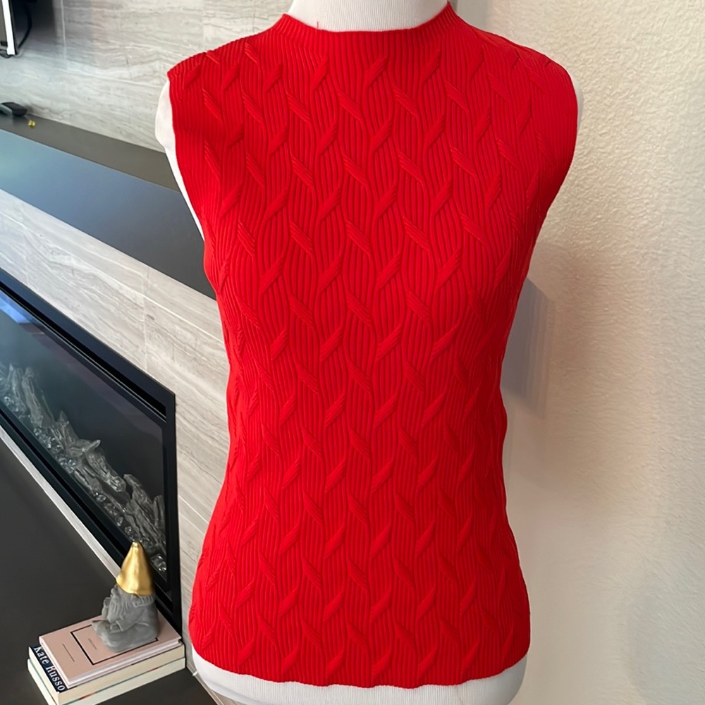 Zara red top